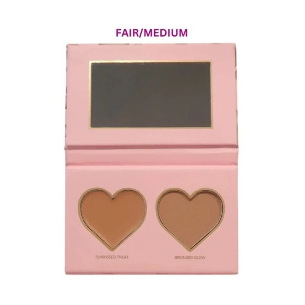 Eloise Sweet Cheeks Bronzer Palette‎ Heart Shaped Face Makeup Fair Medium Shades